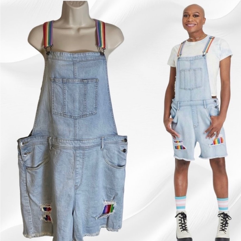 Rainbow 🌈 Overalls. NWOT. Unisex